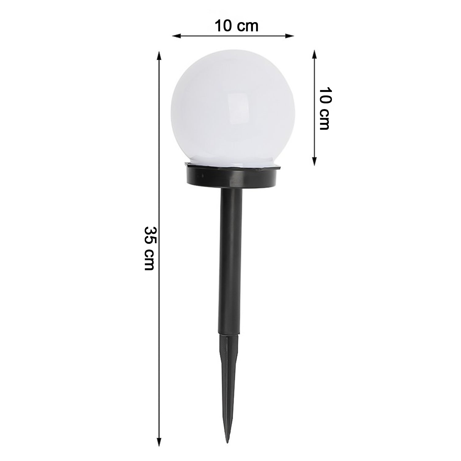 Solar-powered Led Garden Globe Pathway Light (1 Pc)