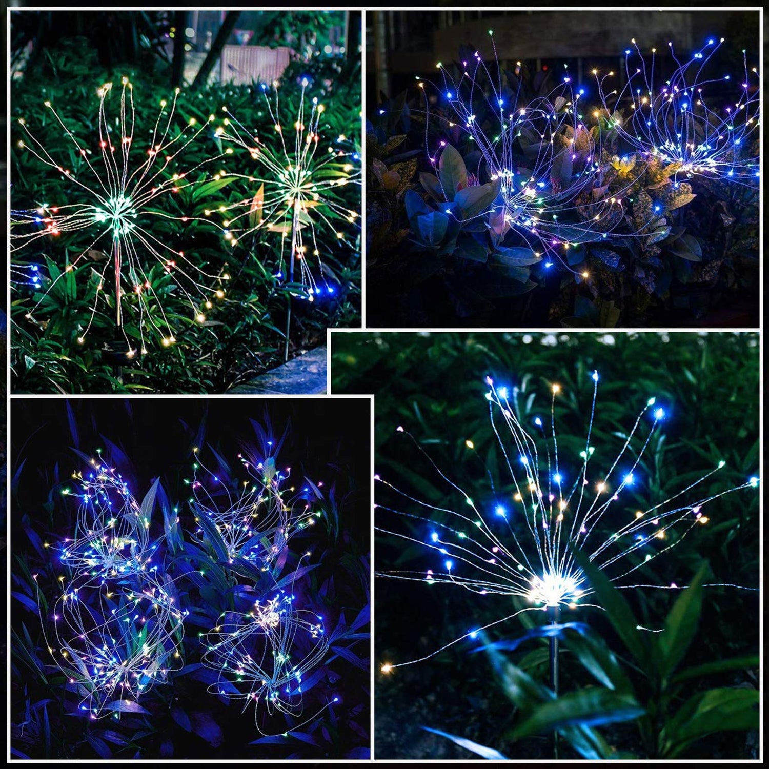 Solar Firework Led Garden Stake Light - (1 Pc)