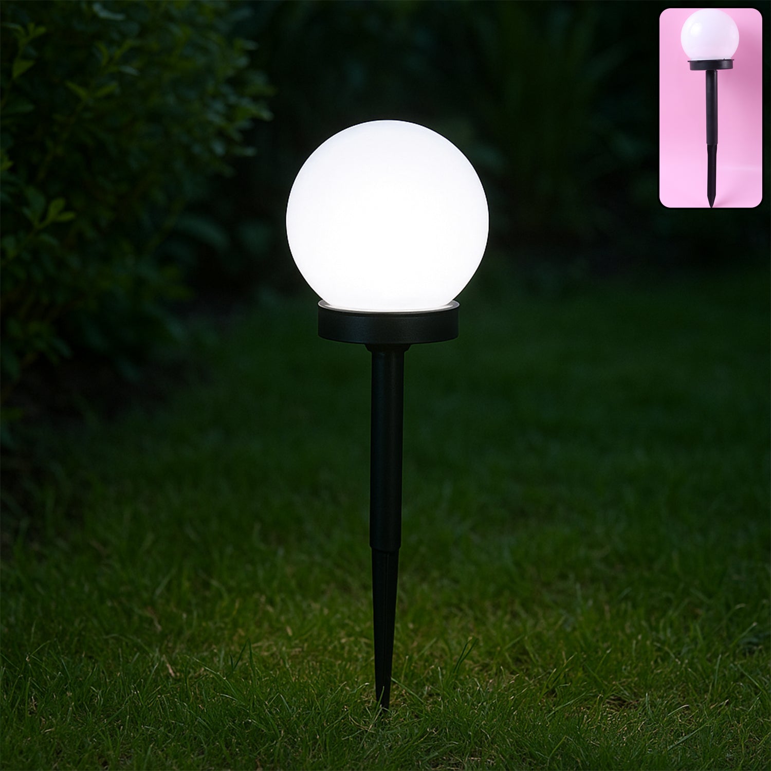 Solar-powered Led Garden Globe Pathway Light (1 Pc)